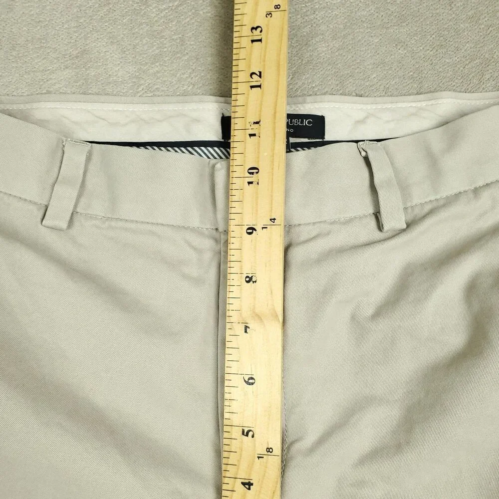 Banana Republic Aiden Chino Pants Mens 32x32 Beige Khaki Regular Fit Casual